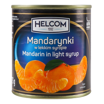 Мандарины Helcom в легком сиропе 312 г (5907431657665).