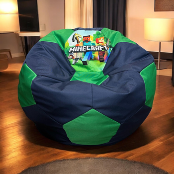 Bean Bag Chair Minecraft Ball XXL (150) oxford 600 Minecraft Blue