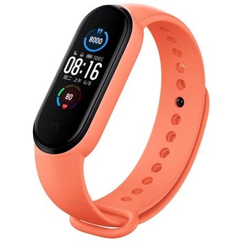 Ремінець Original Design для фітнес-браслета Xiaomi Mi Band 5, Mi Band 6, помаранчевий