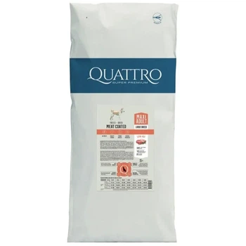 Сухой корм Quattro Adult Maxi с говядиной для взрослых собак крупных пород, 15 кг.