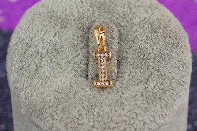 Кулон Xuping Jewelry літера I 1.2 см золотистий