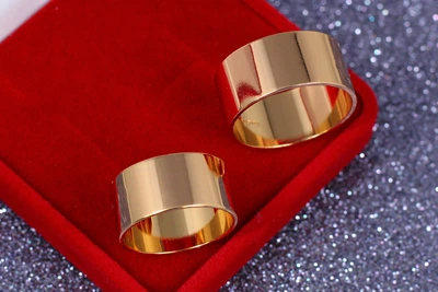 Обручальное кольцо Xuping Jewelry американка 10 мм р16 золотистое