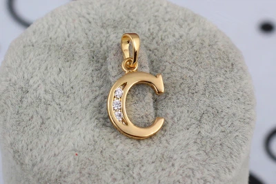 Кулон Xuping Jewelry літера З 1.5 см золотистий