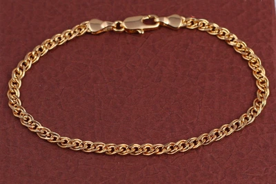 Браслет Xuping Jewelry нона 19 см 3.5 мм золотистий