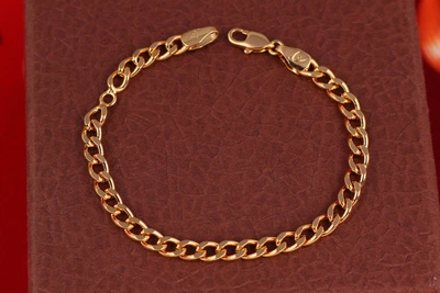 Браслет Xuping Jewelry панцерний 16 см 4 мм золотистий