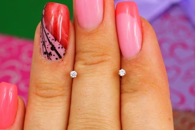 Серьги гвоздики Xuping Jewelry камешки 2 мм золотистые