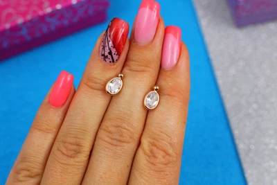 Сережки гвоздики Xuping Jewelry 1 см золотисті