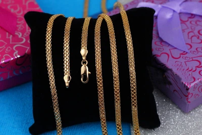 Цепь Xuping Jewelry новый бисмарк 45 см 3.5 мм золотистая