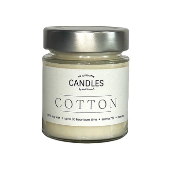 Свеча Candles ароматизированная Cotton 120 г