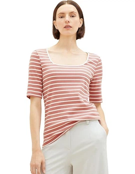 Футболка Tom Tailor Ж1115250 (1038055) колір рожевий XXL