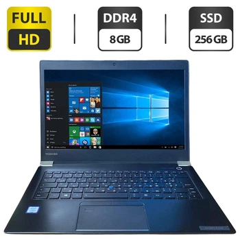 Ноутбук Toshiba Portege x30-d-162 / 13.3" (1920x1080) TN / Intel Core i5-7200U (2 (4) ядра по 2.5 - 3.1 GHz) / 8 GB DDR4 / 256 GB SSD / Intel HD Graphics 620 / WebCam б/у