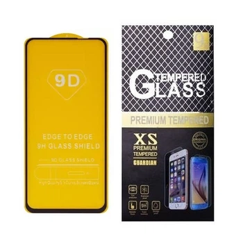 Защитное стекло для Realme 8, Realme 8 Pro, RMX3085, RMX3081 Full Glue (0.3 мм, 2.5D) чёрное
