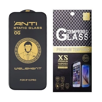 Защитное стекло для Apple iPhone 15 Pro Full Glue 5D с черной рамкой