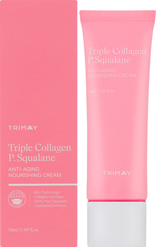 Питательный антивозрастной крем Trimay Triple Collagen P.Squalane Anti-Aging Nourishing Cream с коллагеном 50 мл (8809822540761)