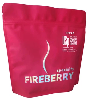 Кофе в зернах Decaf/Сolombia FIREBERRY моносорт 250 г