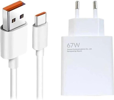 Сетевое зарядное устройство Xiaomi HyperCharger Combo 67W з кабелем Fast Charger Adapter MDY-12-EH для Redmi Note Poco. Быстрая зарядка