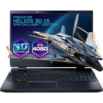 Ноутбук ACER Predator Helios 3D 15 PH3D15-71-98M7, Intel Core i9-13900HX, 5.4GHz, 15.6" 4K UHD, 2K in 3D mode, 32GB, SSD 1TB, NVIDIA GeForce RTX 4080 8GB, Free DOS
