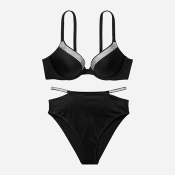 Купальник роздільний жіночий Victoria's Secret 537934868 38C/L Чорний ( 1159828389)