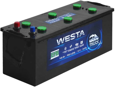 Автомобильный аккумулятор Westa EFB 6CT-145Ah Аз (WEFB145)