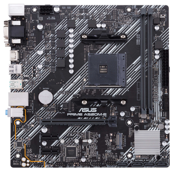 Материнская плата Asus Prime A520M-E/CSM (sAM4, AMD A520, PCI-Ex16)