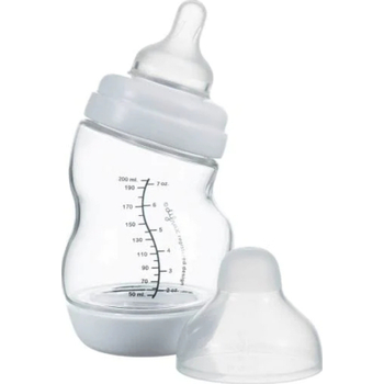 Пляшечка для годування Difrax S-bottle Wide антиколікова із силікона, 200 мл (3331FE)