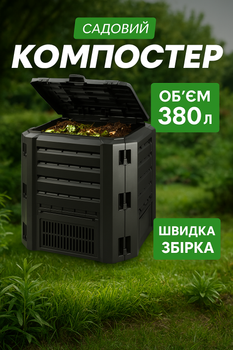 Компостер садовый Prosperplast модуль компостный 380 л черный