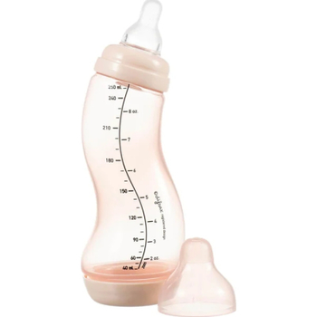Пляшечка для годування Difrax S-bottle Natural із силіконовою соскою, 250 мл (706 Blossom)