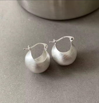 Сережки стерлінгове срібло silver original Italy стиль модерн бохо 6176