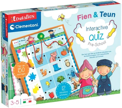 Gra planszowa Clementoni Education Fien And Teun Quiz 2014114 (8005125811687)