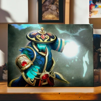 Интерьерная картина Дота 2, Шторм Спирит, Storm Spirit, Dota 2, плакат для геймера, 30×42 см (id1125)