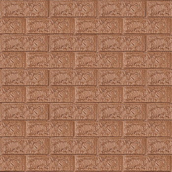 3D панель самоклеящаяся StickerWall под кирпич 770х700х3 мм коричневая