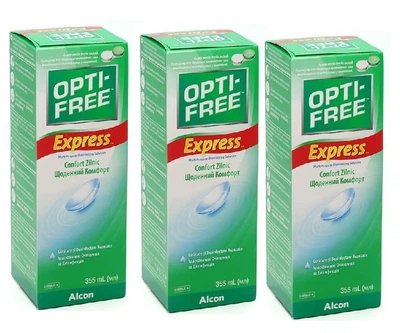 Комплект Opti-Free Express Alcon раствор 355 мл +355 мл + 355 мл оптифри набор
