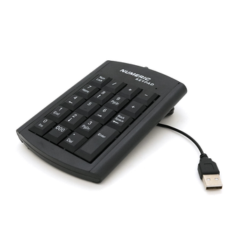 Цифрова клавіатура USB Voltronic 130см чорна компактна клавіатура для ноутбука комп'ютерна клавіатура (TOR-JUG_22B)
