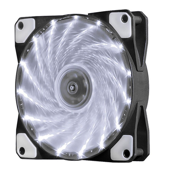 Кулер корпусной 12025 DC Sleeve Fan 3pin 4pin 120*120*25мм 12V 1100об/мин 15LED белый вентилятор для ПК охлаждение компонентов (TOR-JUG_22B)