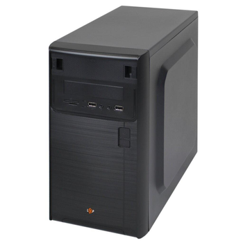 Корпус LogicPower БЖ 400Вт 2xUSB 2.0 MATX пластик метал чорний