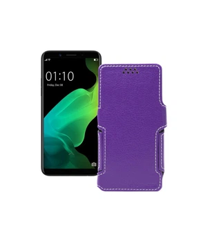 Чохол-книжка з екошкіри для телефону OPPO F5 Youth Фіолетовий