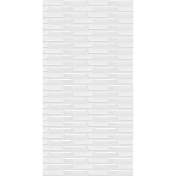 Самоклеющаяся 3D панель Sticker Wall белая кладка 3080х700х5мм SW-00001759