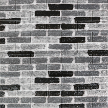 Самоклеющаяся 3D панель Sticker Wall под серый кирпич екатеринослав 700х770х3мм (342-3) SW-00001147