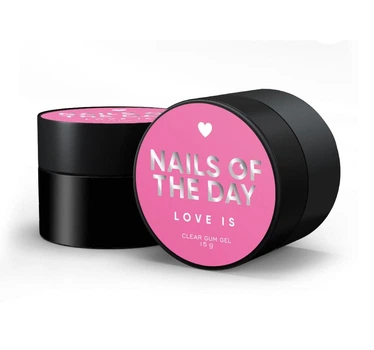 Гель-жвачка Nails Of The Day Love is Clear для объемных дизайнов, прозрачный, 15 г