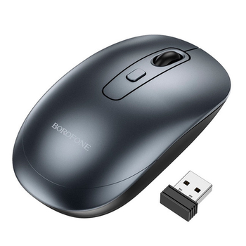 Мышь беспроводная Borofone BG13 1600DPI серый компьютерная мышь для ПК геймерская мышка без проводов (LO-TH_11C)