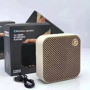 Портативная акустическая Bluetooth колонка Willen, беспроводная музыкальная колонка WLL-1498-White