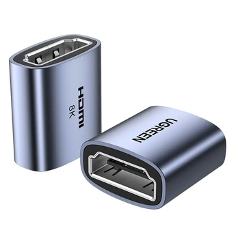 З'єднувач HDMI 2.1 Ugreen HD159 F/F UltraHD 8K@60Hz, 4K@120Hz Grey (90592)