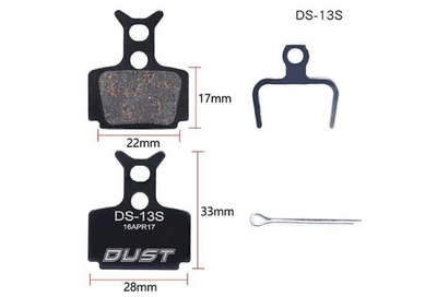 Колодки тормозные DUST DS-13S Formula R1 Racing T1 R1 RO C1 CR3 Mega One RX RR1 диск полуметалл