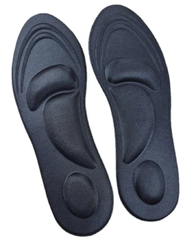 Спонжові обрізні устілки з масажними зонами Insoles 38-42,5р (24-27,5см) чорні