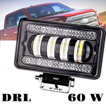 Универсальная противотуманная фары с ДХО LEADER 04-60W LED фара ближний свет 1шт