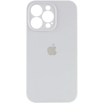 Чохол Silicone Premium case з захистом камери для iPhone 15 Pro Max Full Camera Protective білий 9931