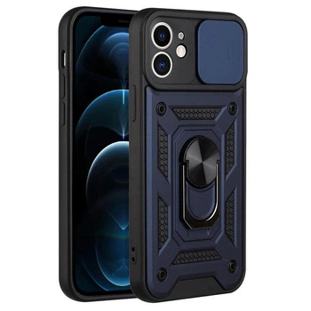 Протиударний броньований чохол із захистом камери для iPhone 11 Armor Case Keysion blue