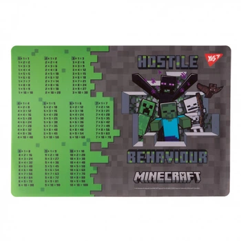 Подкладка для стола с подсказками А3 YES Minecraft Heroes 492249 5052071