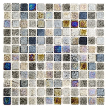 Мозаика из стекла AquaMo Gray Matt Mix