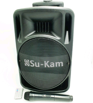 Акустична система BT100D з MP3-USB/ SD/ FM радіо/ Bluetooth/ Акумулятор/ радіомікрофон